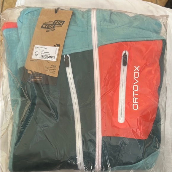 ORTOVOX Fleece Grid Hoody Ice Waterfall Blue - M - Picture 6 of 6